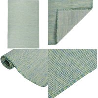 Outdoor-Teppich Flachgewebe 120x170 cm Türkis - Außenbereich - Terrassenüberdachung - Balkonteppich - Polypropylen - Wetterfest - Home & Living Outdoor-Teppich Flachgewebe 120x170 cm Türkis - Außenbereich - Terrassenüberdachung - Balkonteppich - Polypropylen - Wetterfest - Home & Living von VIDAXL
