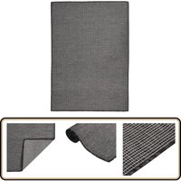 Outdoor-Teppich Flachgewebe 140x200 cm Grau - Außenbereich - Terrassenüberdachung - Balkon - Polypropylen - Wetterfest Outdoor-Teppich Flachgewebe 140x200 cm Grau - Außenbereich - Terrassenüberdachung - Balkon - Polypropylen - Wetterfest von VIDAXL