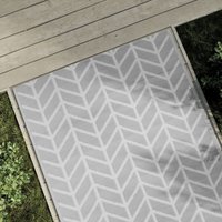 Outdoor-Teppich arakil Grau 120x180 cm pp Vidaxl von VIDAXL