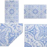 Vidaxl - Outdoor-Teppich arakil Babyblau 190x290 cm pp - Außenbereich Dekoration - Balkon Teppich - Terrassen Teppich - Garten Teppich - Pool Bereich von VIDAXL