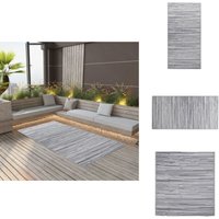 Outdoor-Teppich arakil Grau 160x230 cm pp - Außenbereich Dekoration - Gartendecke - Terrassenmatte - Lounge Bereich - Pooldeck von VIDAXL