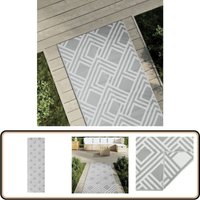 Outdoor-Teppich arakil Grau 80x250 cm pp - Außenbereich - Balkon - Garten - Terrassenüberdachung - Patio Outdoor-Teppich arakil Grau 80x250 cm pp - Außenbereich - Balkon - Garten - Terrassenüberdachung - Patio von VIDAXL