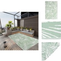Outdoor-Teppich arakil Grün 140x200 cm pp - Außenbereich Dekoration - Balkon Teppich - Terrassen Teppich - Garten Teppich - Pool Bereich Deko von VIDAXL