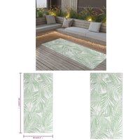 Vidaxl - Outdoor-Teppich arakil Grün 80x150 cm pp - Außenbereich Dekoration - Balkon Teppich - Terrassen Teppich - Garten Teppich - Polypropylen Vidaxl - Outdoor-Teppich arakil Grün 80x150 cm pp - Außenbereich Dekoration - Balkon Teppich - Terrassen Teppich - Garten Teppich - Polypropylen von VIDAXL
