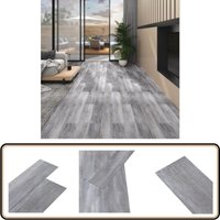 PVC-Fliesen 5,02 m² 2 mm Selbstklebend Matt Holz Grau - PVC-Böden - Selbstklebende Fliesen - Vinylboden - Wohnraumgestaltung - Küchenboden von VIDAXL
