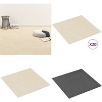PVC-Fliesen Selbstklebend 20 Stk. 1,86 m² Beige - PVC Fliesen - Selbstklebender Bodenbelag - Wohnzimmer Dekoration - Küche Bodenbelag - Badezimmer PVC-Fliesen Selbstklebend 20 Stk. 1,86 m² Beige - PVC Fliesen - Selbstklebender Bodenbelag - Wohnzimmer Dekoration - Küche Bodenbelag - Badezimmer von VIDAXL