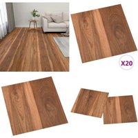 PVC-Fliesen Selbstklebend 20 Stk. 1,86 m² Braun - pvc Fliesen - Vinyl Boden - Selbstklebender Bodenbelag - Wohnraum Dekoration - Badezimmer Boden PVC-Fliesen Selbstklebend 20 Stk. 1,86 m² Braun - pvc Fliesen - Vinyl Boden - Selbstklebender Bodenbelag - Wohnraum Dekoration - Badezimmer Boden von VIDAXL