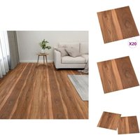 Vidaxl - PVC-Fliesen Selbstklebend 20 Stk. 1,86 m² Braun - pvc Fliesen - Vinyl Boden - Selbstklebender Bodenbelag - Wohnraum Dekoration - Badezimmer Vidaxl - PVC-Fliesen Selbstklebend 20 Stk. 1,86 m² Braun - pvc Fliesen - Vinyl Boden - Selbstklebender Bodenbelag - Wohnraum Dekoration - Badezimmer von VIDAXL