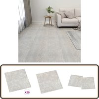PVC-Fliesen Selbstklebend 20 Stk. 1,86 m² Hellgrau - PVC Fliesen - Selbstklebender Bodenbelag - Design Vinylboden - Hellgraue PVC-Fliesen - Wohnraum PVC-Fliesen Selbstklebend 20 Stk. 1,86 m² Hellgrau - PVC Fliesen - Selbstklebender Bodenbelag - Design Vinylboden - Hellgraue PVC-Fliesen - Wohnraum von VIDAXL