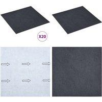 Vidaxl - PVC-Fliesen Selbstklebend 20 Stk. 1,86 m² Schwarz Marmor-Optik - pvc Fliesen - Selbstklebender Bodenbelag - Design Vinyl - Marmor Optik Vidaxl - PVC-Fliesen Selbstklebend 20 Stk. 1,86 m² Schwarz Marmor-Optik - pvc Fliesen - Selbstklebender Bodenbelag - Design Vinyl - Marmor Optik von VIDAXL