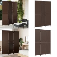Paravent 3-tlg. Braun Poly Rattan - Raumteiler - Paravent - Holzoptik - Wohnraumgestaltung - Gartenmöbel - Home & Living Paravent 3-tlg. Braun Poly Rattan - Raumteiler - Paravent - Holzoptik - Wohnraumgestaltung - Gartenmöbel - Home & Living von VIDAXL