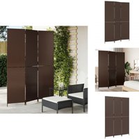 Paravent 3-tlg. Braun Poly Rattan - Raumteiler - Paravent - Holzoptik - Wohnraumgestaltung - Gartenmöbel Paravent 3-tlg. Braun Poly Rattan - Raumteiler - Paravent - Holzoptik - Wohnraumgestaltung - Gartenmöbel von VIDAXL