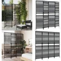 Paravent 4-tlg. Schwarz Poly Rattan - Raumteiler - Paravent - Privacy Screen - Design Möbel - Wohnaccessoires - Home & Living Paravent 4-tlg. Schwarz Poly Rattan - Raumteiler - Paravent - Privacy Screen - Design Möbel - Wohnaccessoires - Home & Living von VIDAXL