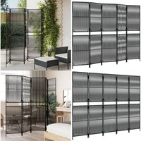 Paravent 5-tlg. Schwarz Poly Rattan - Raumteiler - Paravent - Trennwandsystem - Privacy Screen - Design Möbel - Home & Living Paravent 5-tlg. Schwarz Poly Rattan - Raumteiler - Paravent - Trennwandsystem - Privacy Screen - Design Möbel - Home & Living von VIDAXL