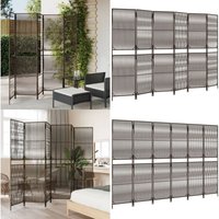 Paravent 6-tlg. Braun Poly Rattan - Raumteiler - Paravent - Holzoptik - Wohnraumgestaltung - Privacy Screen - Home & Living Paravent 6-tlg. Braun Poly Rattan - Raumteiler - Paravent - Holzoptik - Wohnraumgestaltung - Privacy Screen - Home & Living von VIDAXL