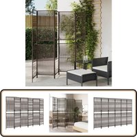 Paravent 6-tlg. Braun Poly Rattan - Raumteiler - Paravent - Holzoptik - Wohnraumgestaltung - Privacy Screen Paravent 6-tlg. Braun Poly Rattan - Raumteiler - Paravent - Holzoptik - Wohnraumgestaltung - Privacy Screen von VIDAXL