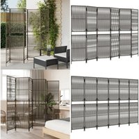 Paravent 6-tlg. Grau Poly Rattan - Raumteiler - Paravent - Trennwandsystem - Privacy Screen - Wohnraumgestaltung - Home & Living Paravent 6-tlg. Grau Poly Rattan - Raumteiler - Paravent - Trennwandsystem - Privacy Screen - Wohnraumgestaltung - Home & Living von VIDAXL
