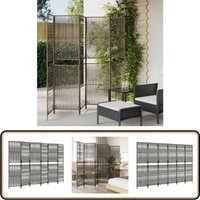 Paravent 6-tlg. Grau Poly Rattan - Raumteiler - Paravent - Trennwandsystem - Privacy Screen - Wohnraumgestaltung Paravent 6-tlg. Grau Poly Rattan - Raumteiler - Paravent - Trennwandsystem - Privacy Screen - Wohnraumgestaltung von VIDAXL
