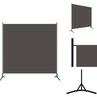 Paravent Anthrazit 175x180 cm Stoff - Paravent - Raumteiler - Trennwandsystem - Sichtschutz - Wohnraumgestaltung von VIDAXL