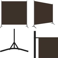 Paravent Braun 175x180 cm Stoff - Paravent - Raumteiler - Trennwand - Privatsphäre - Wohnraumgestaltung - Home & Living von VIDAXL
