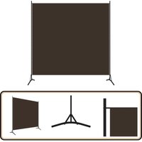Paravent Braun 175x180 cm Stoff - Paravent - Raumteiler - Trennwand - Privatsphäre - Wohnraumgestaltung von VIDAXL