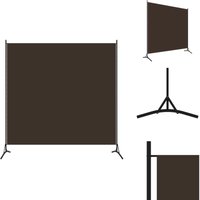 Paravent Braun 175x180 cm Stoff - Paravent - Raumteiler - Trennwand - Privatsphäre - Wohnraumgestaltung von VIDAXL