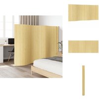 Paravent Hell Natur 165x400 cm Bambus - Bambus Raumteiler - Naturholztone - Zimmerdivider - Wohnraumgestaltung - Flexible Raumteilung von VIDAXL