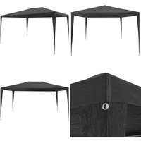 Partyzelt 3x4 m pe Anthrazit - Outdoor-Pavillon - Gartenpavillon - Partyzelt - Sonnenschutz - Feierzelt - Home & Living von VIDAXL