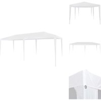 Partyzelt 3x6 m pe Weiß - Gartenzelt - Partyzelt - Pavillon - Außengarten - Gartenfeier von VIDAXL