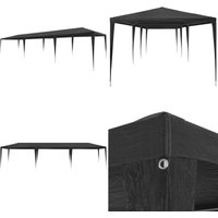 Partyzelt 3x9 m pe Anthrazit - Gartenzelt - Partyzelt - Pavillon - Außengarten - Feierzelt - Home & Living von VIDAXL
