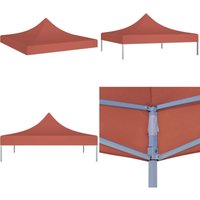 Partyzelt-Dach 3x3 m Terrakotta-Rot 270 g/m² - Partyzeltdach - Partyzeltdächer - Home & Living - Braun von VIDAXL