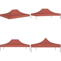 Vidaxl - Partyzelt-Dach 4x3 m Terrakotta-Rot 270 g/m² - Partyzeltdach - Partyzeltdächer - Home & Living - Braun von VIDAXL