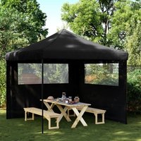 Partyzelt Faltbar Pop-Up mit 2 Seitenteilen Schwarz - Vidaxl Partyzelt Faltbar Pop-Up mit 2 Seitenteilen Schwarz - Vidaxl von VIDAXL