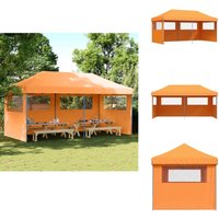 Partyzelt Faltbar Pop-Up mit 3 Seitenteilen Orange - Outdoor-Pavillon - Partyzelt - Sonnenschutz - Gartenfestzelt - Eventzelt Partyzelt Faltbar Pop-Up mit 3 Seitenteilen Orange - Outdoor-Pavillon - Partyzelt - Sonnenschutz - Gartenfestzelt - Eventzelt von VIDAXL