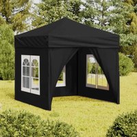 Partyzelt Faltbar mit Seitenwänden Schwarz 2x2 m - Vidaxl Partyzelt Faltbar mit Seitenwänden Schwarz 2x2 m - Vidaxl von VIDAXL