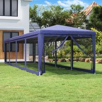 Vidaxl - Partyzelt mit 10 Mesh-Seitenwänden Blau 3x12 m hdpe Vidaxl - Partyzelt mit 10 Mesh-Seitenwänden Blau 3x12 m hdpe von VIDAXL