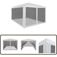 Partyzelt mit 4 Mesh-Seitenwänden 4 x 3 m - Partyzelt - Gartenzelt - Festzelt - Sommergarten - Outdoor Event Partyzelt mit 4 Mesh-Seitenwänden 4 x 3 m - Partyzelt - Gartenzelt - Festzelt - Sommergarten - Outdoor Event von VIDAXL