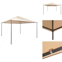 Pavilion Partyzelt Überdachung 4x4 m Stahl Beige - Gartenzelt - Partyzelt - Pavillon - Outdoor Möbel - Grillplatz Pavilion Partyzelt Überdachung 4x4 m Stahl Beige - Gartenzelt - Partyzelt - Pavillon - Outdoor Möbel - Grillplatz von VIDAXL
