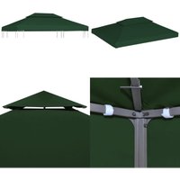 Pavillon-Dachplane Ersatzdach 310 g/m² Grün 3x4 m - Partyzelt Ersatzdach - Partyzelt Ersatzdächer - Home & Living - Grün von VIDAXL
