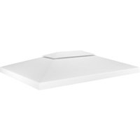 Pavillon-Dachplane mit Kaminabzug 310 g/m² 4x3 m Weiß - Vidaxl von VIDAXL