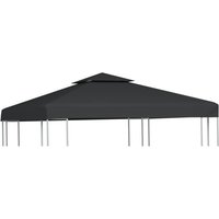 Pavillon-Ersatzdach 310 g/m² Dunkelgrau 3x3 m vidaXL von VIDAXL