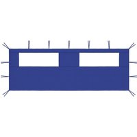 Vidaxl - Pavillon-Seitenwand mit Fenstern 6x2 m Blau von VIDAXL