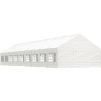 Pavillon mit Dach Weiß 20,07x5,88x3,75 m Polyethylen Vidaxl von VIDAXL