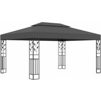 Pavillon Familienzelt mit Doppeldach 3x4 m Anthrazit vidaXL von BONNEVIE