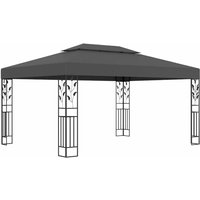 Pavillon mit Doppeldach 3x4 m Anthrazit Vidaxl von VIDAXL