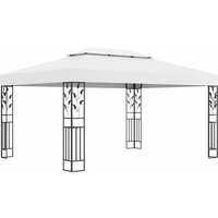 Pavillon Familienzelt mit Doppeldach 3x4 m Weiß vidaXL von BONNEVIE