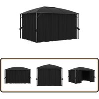 Pavillon mit Vorhängen 400 x 300 x 265 cm Anthrazit - Pavillon - Gartenzelt - Outdoor Möbel - Sonnenschutz - Gartenparty Pavillon mit Vorhängen 400 x 300 x 265 cm Anthrazit - Pavillon - Gartenzelt - Outdoor Möbel - Sonnenschutz - Gartenparty von VIDAXL
