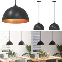 Vidaxl - Pendelleuchten 2 Stk. Höhenverstellbar E27 Schwarz Ø30cm Metall Vidaxl - Pendelleuchten 2 Stk. Höhenverstellbar E27 Schwarz Ø30cm Metall von VIDAXL