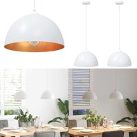 Vidaxl - Pendelleuchten 2 Stk. Höhenverstellbar E27 Weiß ø 30 cm Metall Vidaxl - Pendelleuchten 2 Stk. Höhenverstellbar E27 Weiß ø 30 cm Metall von VIDAXL