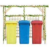 Pergola für 3 Mülltonnen Kiefernholz Imprägniert - Vidaxl Pergola für 3 Mülltonnen Kiefernholz Imprägniert - Vidaxl von VIDAXL